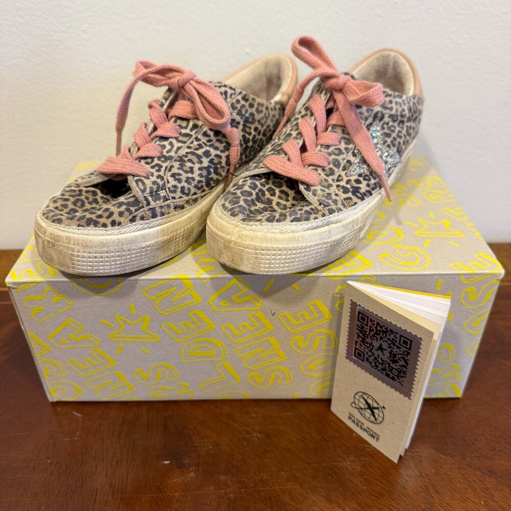 Girls Golden Goose 'May' Leopard